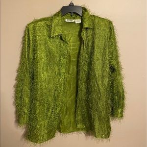 Green flurry top